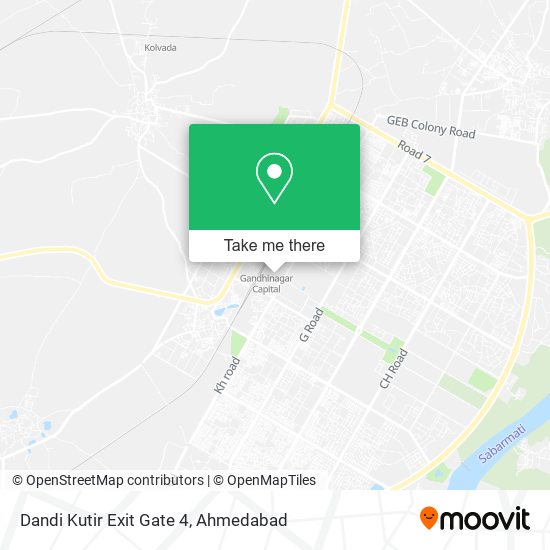 Dandi Kutir Exit Gate 4 map