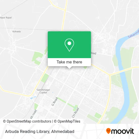 Arbuda Reading Library map