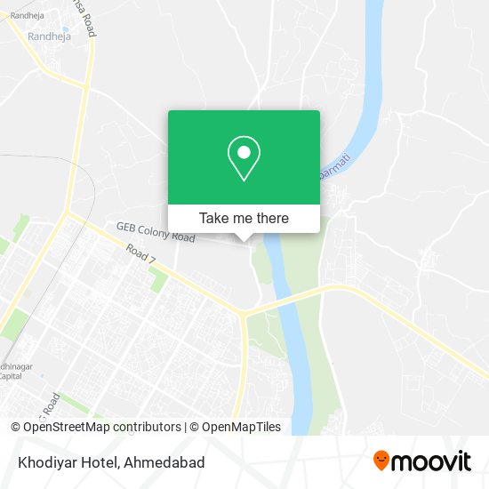 Khodiyar Hotel map