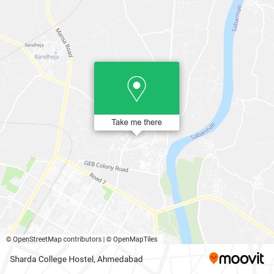 Sharda College Hostel map