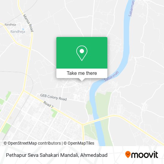 Pethapur Seva Sahakari Mandali map
