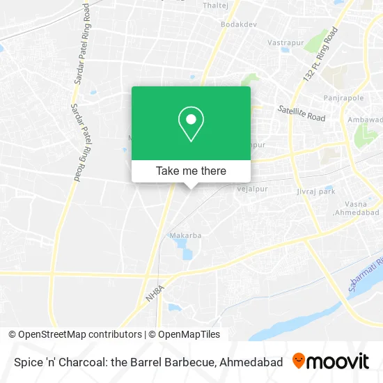 Spice 'n' Charcoal: the Barrel Barbecue map