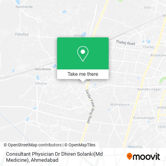 Consultant Physician Dr Dhiren Solanki(Md Medicine) map