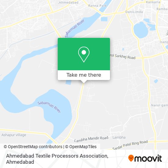 Ahmedabad Textile Processors Association map