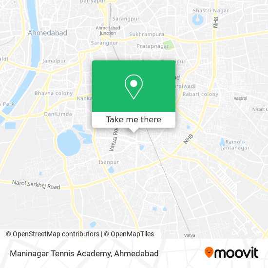 Maninagar Tennis Academy map