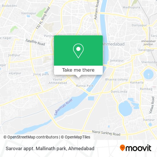 Sarovar appt. Mallinath park map