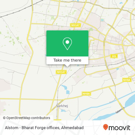 Alstom - Bharat Forge offices map