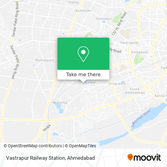 Vastrapur Railway Station map