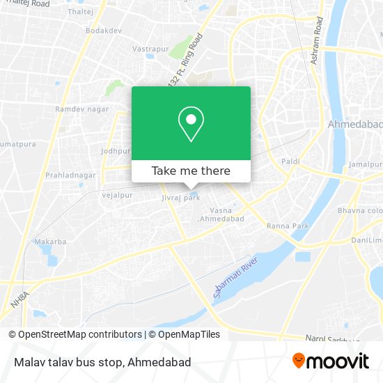 Malav talav bus stop map