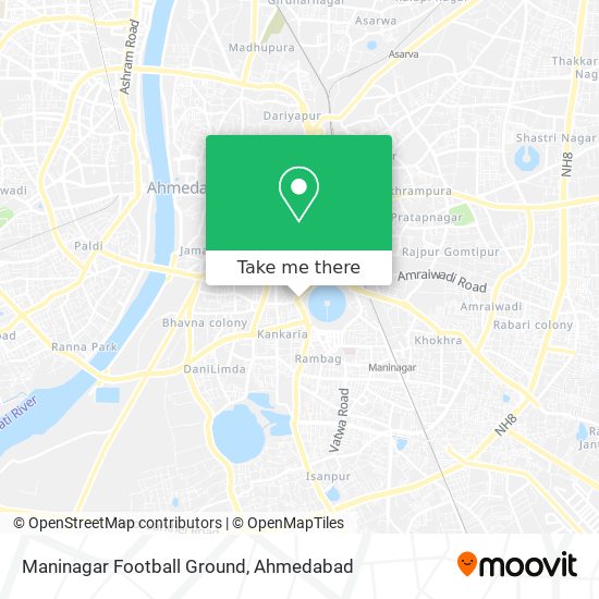 Maninagar Football Ground map