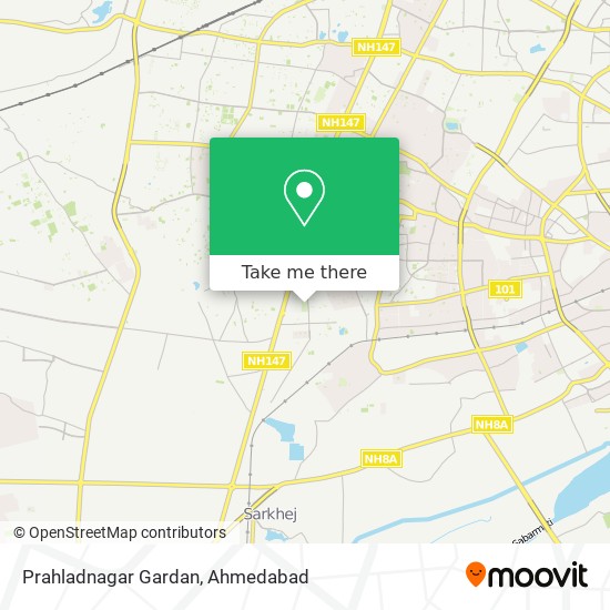 Prahladnagar Gardan map