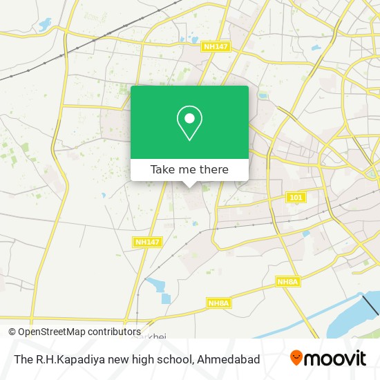 The R.H.Kapadiya new high school map