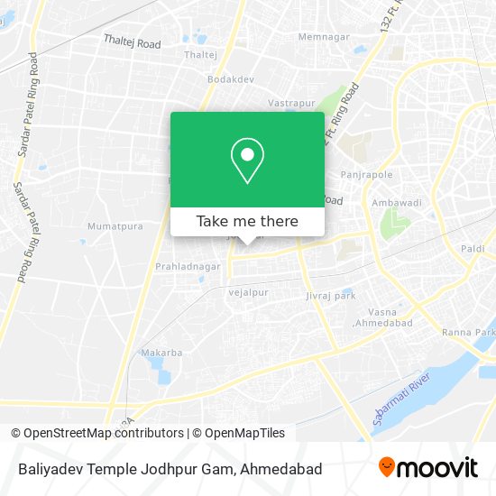 Baliyadev Temple Jodhpur Gam map