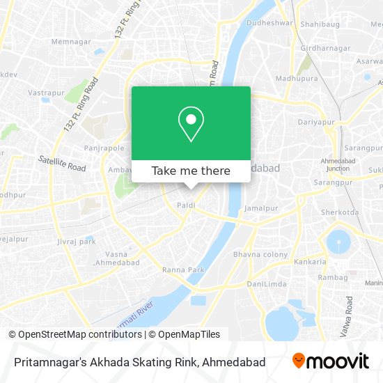 Pritamnagar's Akhada Skating Rink map