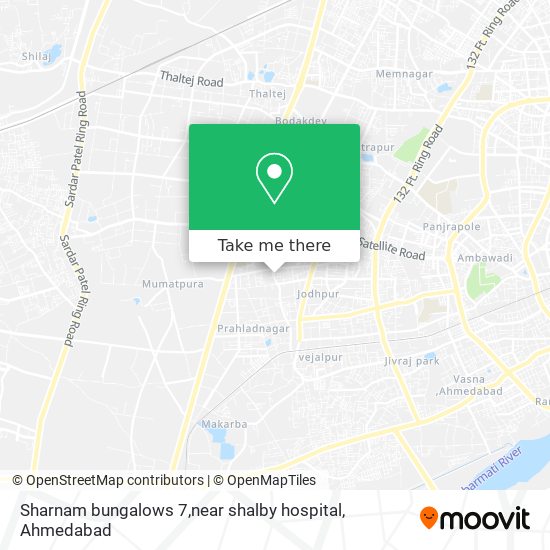 Sharnam bungalows 7,near shalby hospital map