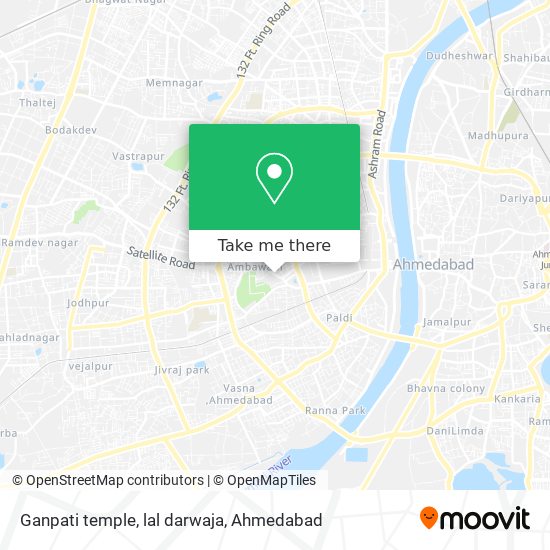 Ganpati temple, lal darwaja map