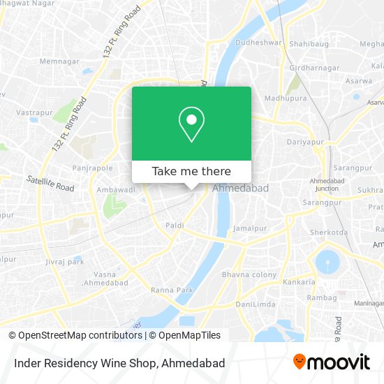 Inder Residency Wine Shop map