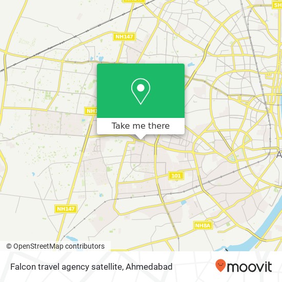 Falcon travel agency satellite map