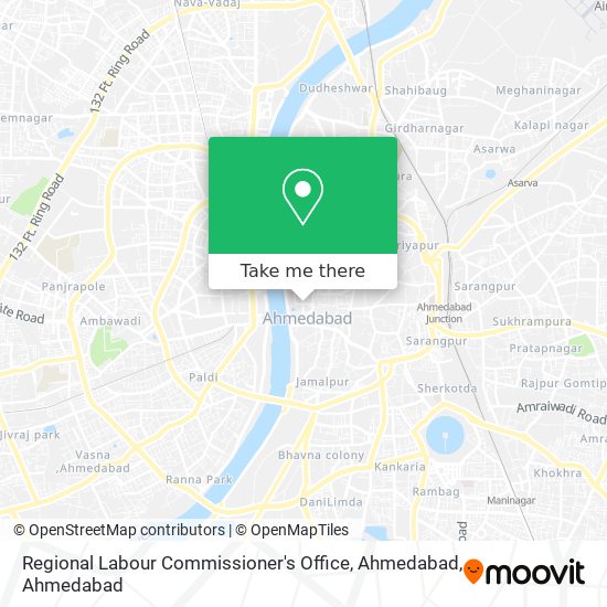 Regional Labour Commissioner's Office, Ahmedabad map