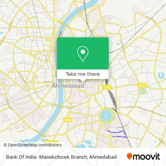 Bank Of India -Manekchowk Branch map