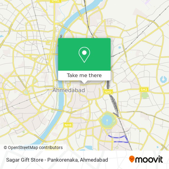 Sagar Gift Store - Pankorenaka map