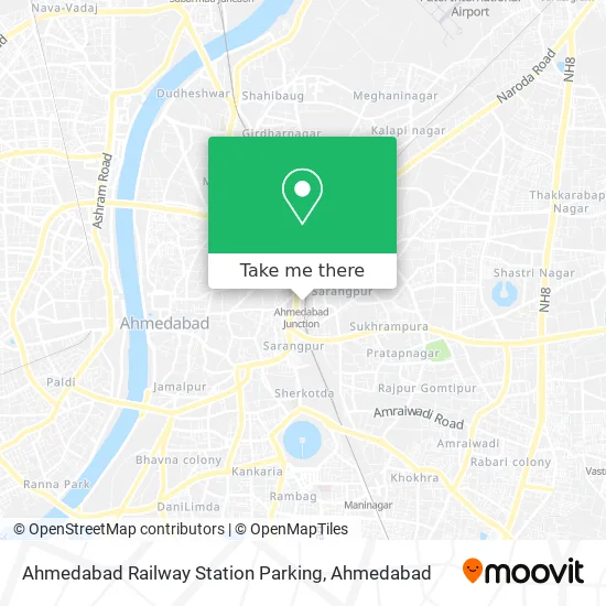 Ahmedabad Railway Station Map How To Get To Ahmedabad Railway Station Parking In Kalupur By Bus?