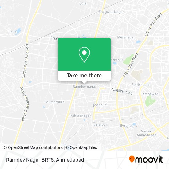 Ramdev Nagar BRTS map