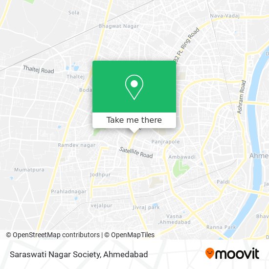 Saraswati Nagar Society map