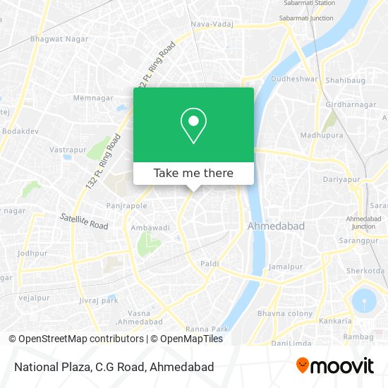 National Plaza, C.G Road map