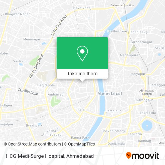 HCG Medi-Surge Hospital map