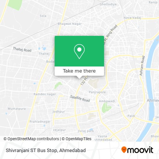 Shivranjani ST Bus Stop map