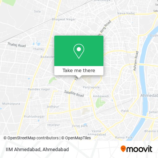 IIM Ahmedabad map