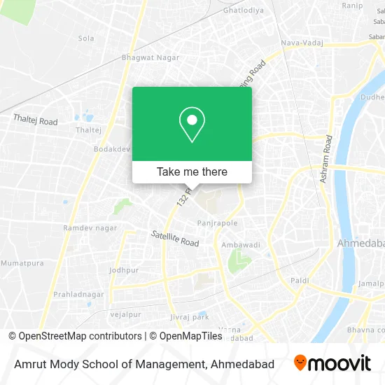 Amrut Mody School of Management map