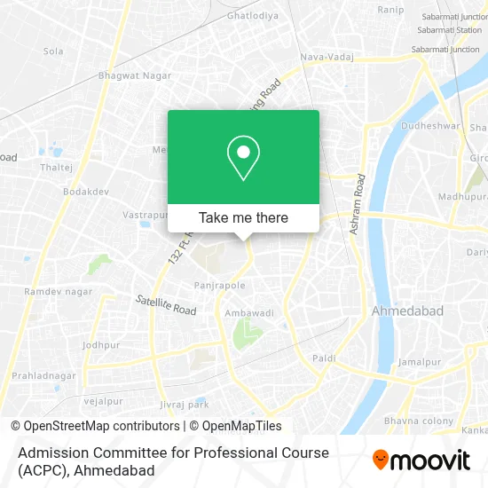 Admission Committee for Professional Course(ACPC) map
