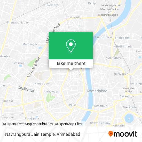 Navrangpura Jain Temple map
