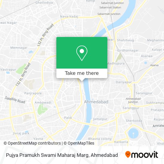 Pujya Pramukh Swami Maharaj Marg map