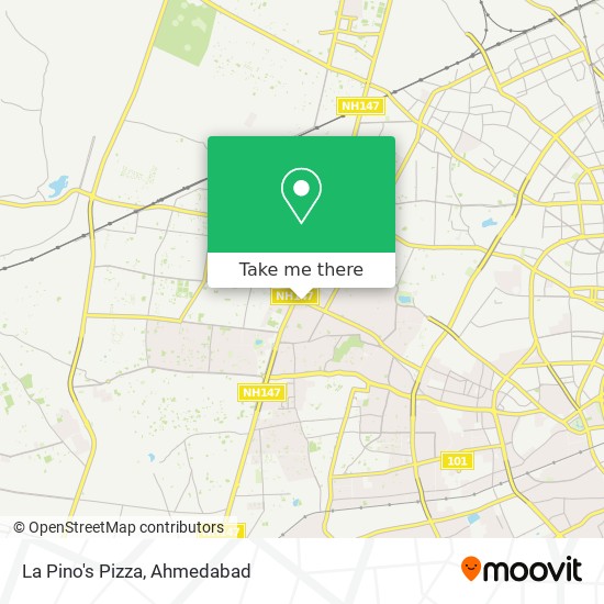 La Pino's Pizza map