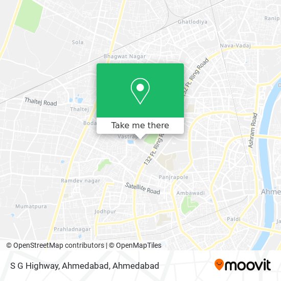 S G Highway, Ahmedabad map