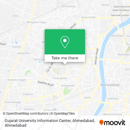 Gujarat University Information Center, Ahmedabad map