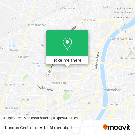 Kanoria Centre for Arts map