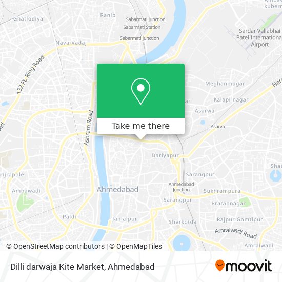 Dilli darwaja Kite Market map