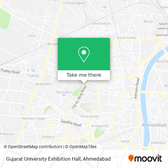 Gujarat University Exhibition Hall map