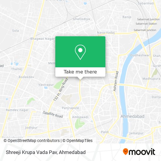 Shreeji Krupa Vada Pav map