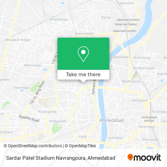 Sardar Patel Stadium Navrangpura map