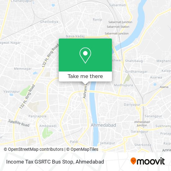 Income Tax GSRTC Bus Stop map