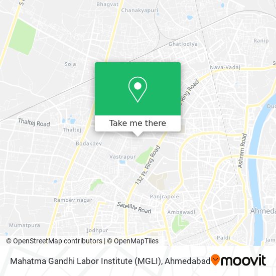 Mahatma Gandhi Labor Institute (MGLI) map