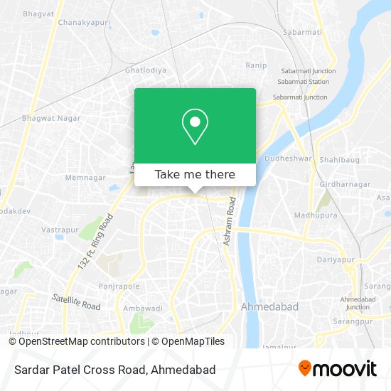 Sardar Patel Cross Road map