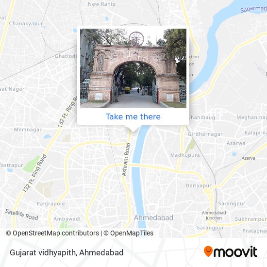 Gujarat vidhyapith map