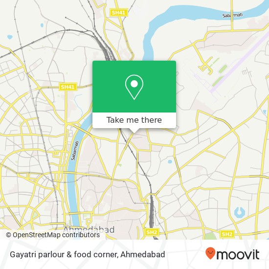 Gayatri parlour & food corner map