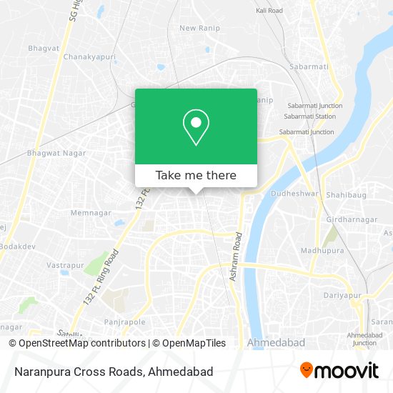 Naranpura Cross Roads map